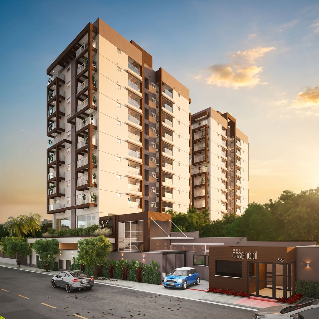 Essencial Bairro Jardim | Apartamento 2 suítes com 2 vagas